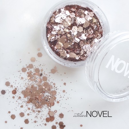 NOVEL Brownie pink glitter