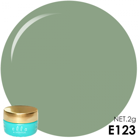 ella by SHINYGEL color E123 Foggy Green