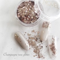 NOVEL Champagne rose glitter